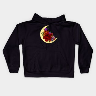 Flowery moon Kids Hoodie